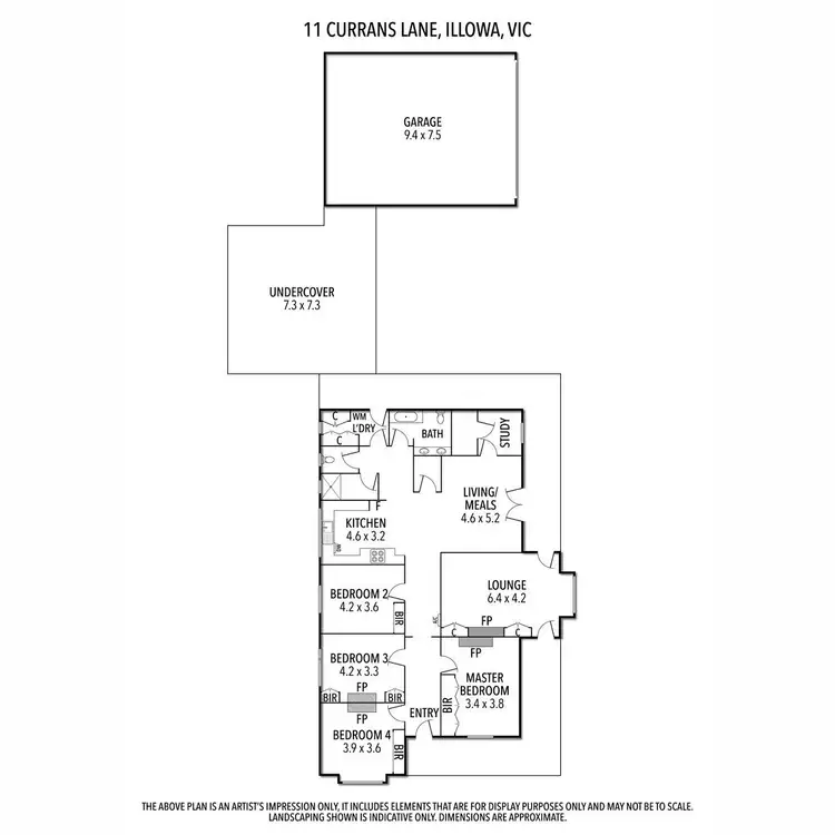 Floorplan of Homely house listing, 11 Currans Lane, Illowa VIC 3282