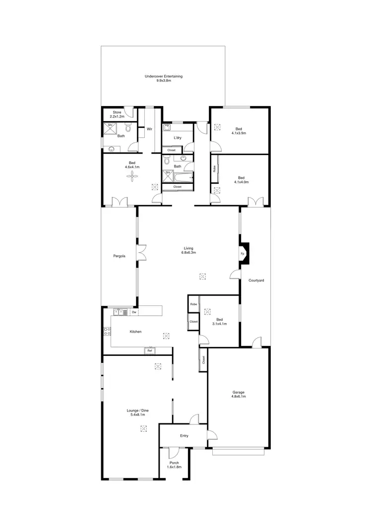 Floorplan of Homely house listing, 18 Broughton Street, Glenside SA 5065