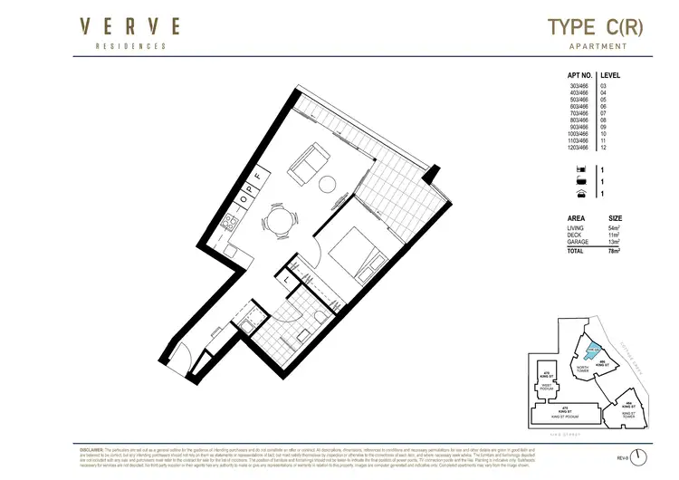 Floorplan of Homely apartment listing, 503/466 King Street, Newcastle West NSW 2302