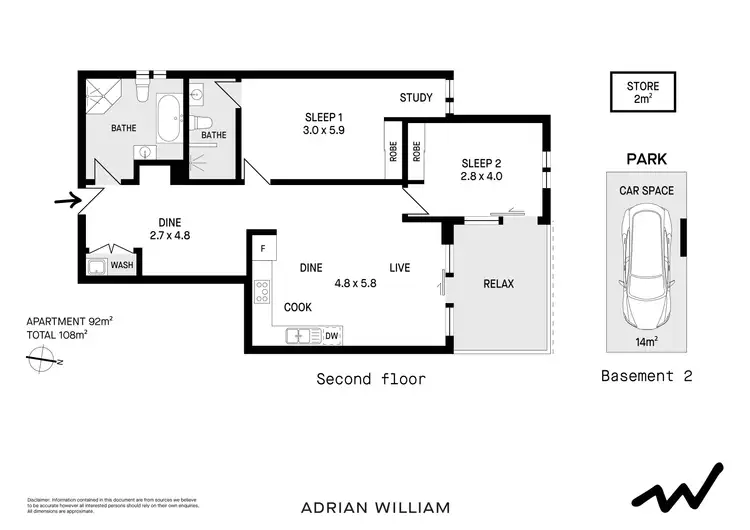 Floorplan of Homely apartment listing, 43/610-618 New Canterbury Road, Hurlstone Park NSW 2193