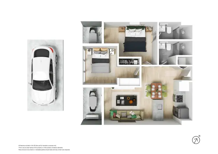 Floorplan of Homely apartment listing, 1301/450 St Kilda Road, Melbourne VIC 3004