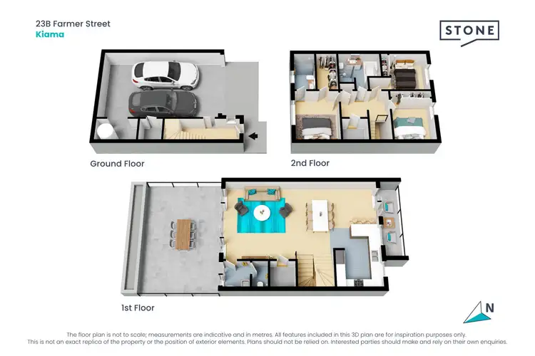Floorplan of Homely townhouse listing, 23B Farmer Street, Kiama NSW 2533