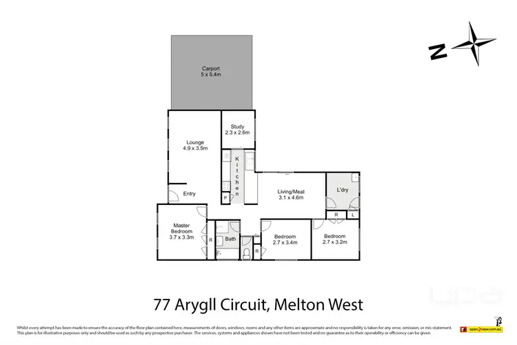 Floorplan of Homely house listing, 77 Argyll Circuit, Melton West VIC 3337