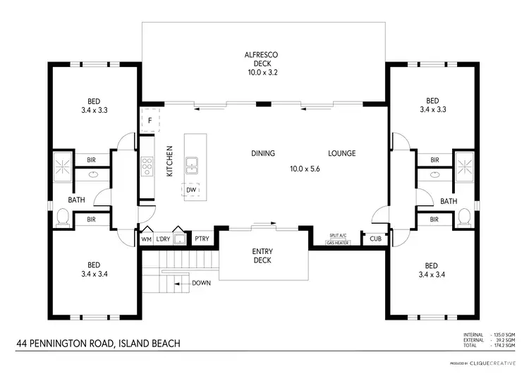 Floorplan of Homely house listing, 44 Pennington Road, Island Beach SA 5222