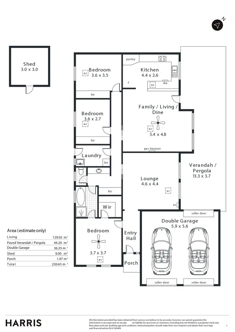 Floorplan of Homely house listing, 8 Bathbank Crescent, Sheidow Park SA 5158