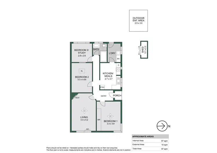Floorplan of Homely unit listing, 1/13 Chester Street, Glenelg South SA 5045