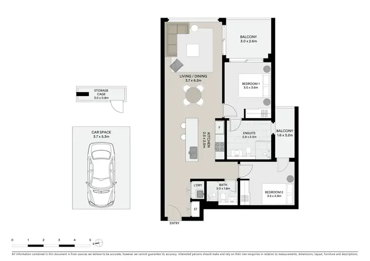 Floorplan of Homely apartment listing, 1611/22 Cambridge Street, Epping NSW 2121