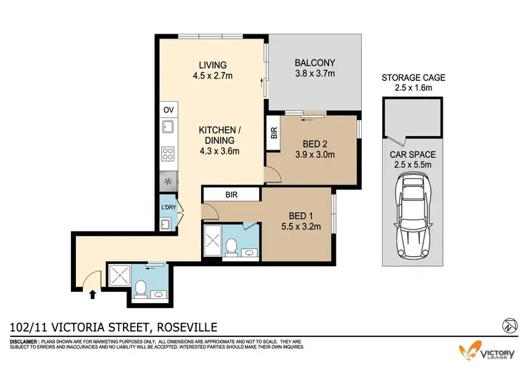 Floorplan of Homely apartment listing, 102/11 Victoria Street, Roseville NSW 2069