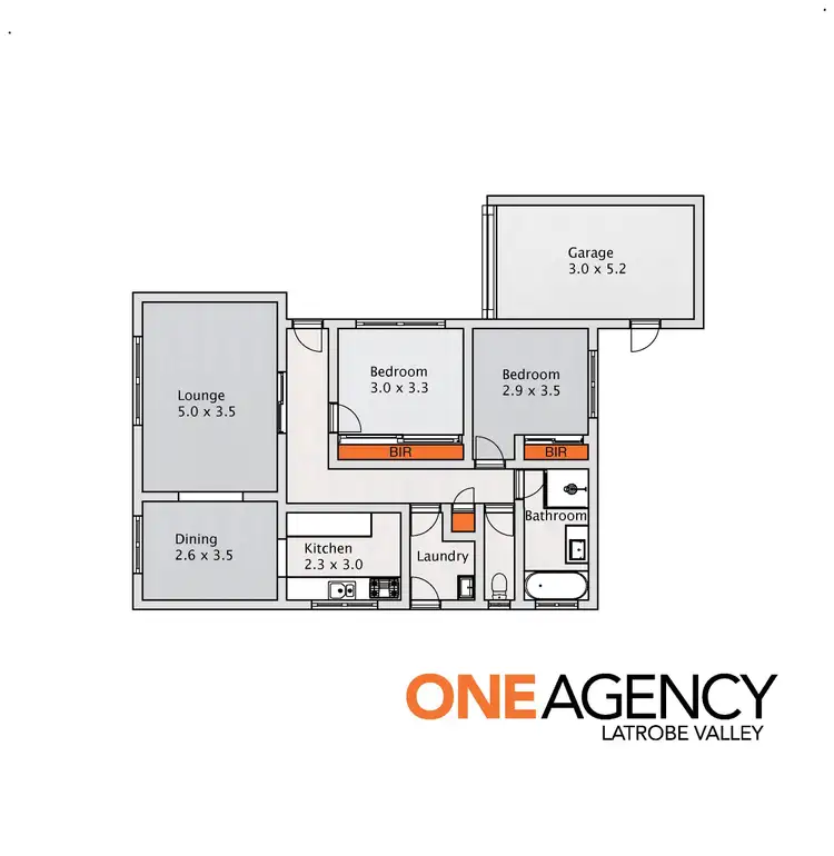 Floorplan of Homely unit listing, 2/49 Waratah Drive, Morwell VIC 3840