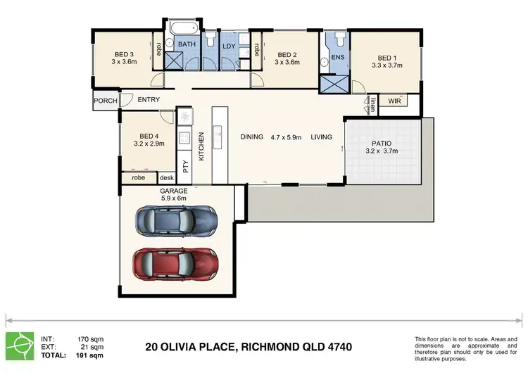 Floorplan of Homely house listing, 20 Olivia Place, Richmond QLD 4740