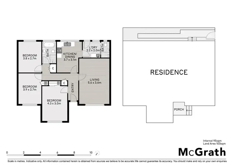 Floorplan of Homely unit listing, 3/51 McCulloch Street, Nunawading VIC 3131