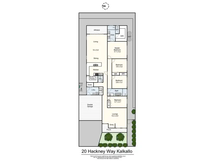 Floorplan of Homely house listing, 20 Hackney Way, Kalkallo VIC 3064