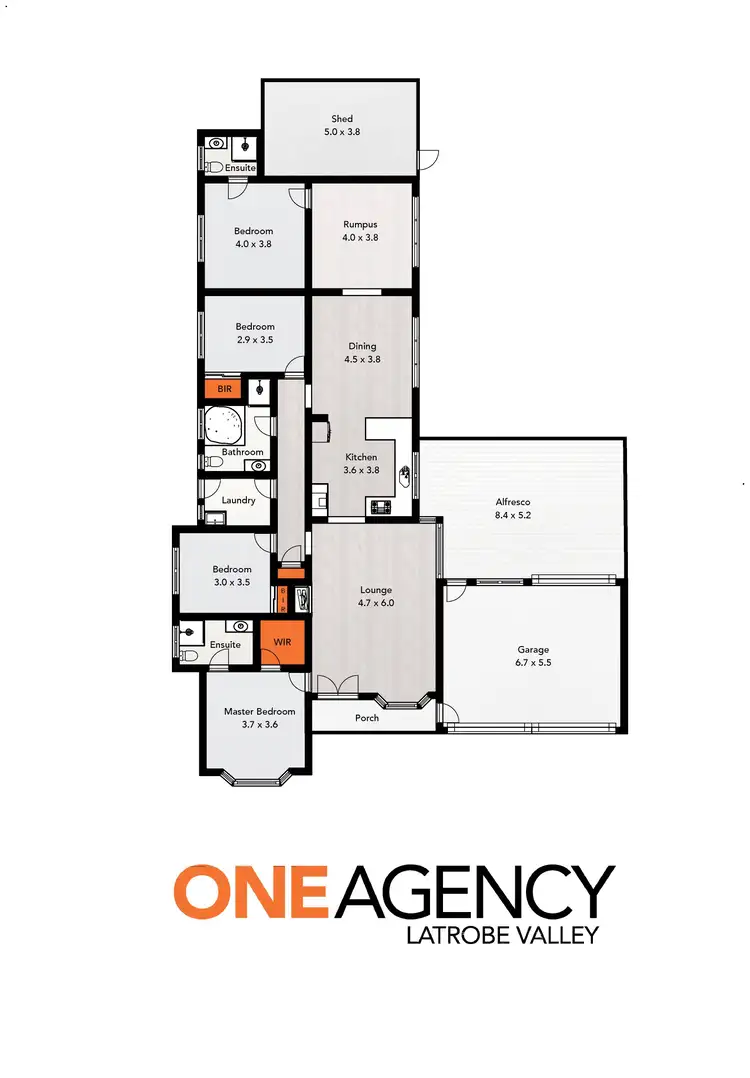 Floorplan of Homely house listing, 3 Bindi Close, Traralgon VIC 3844