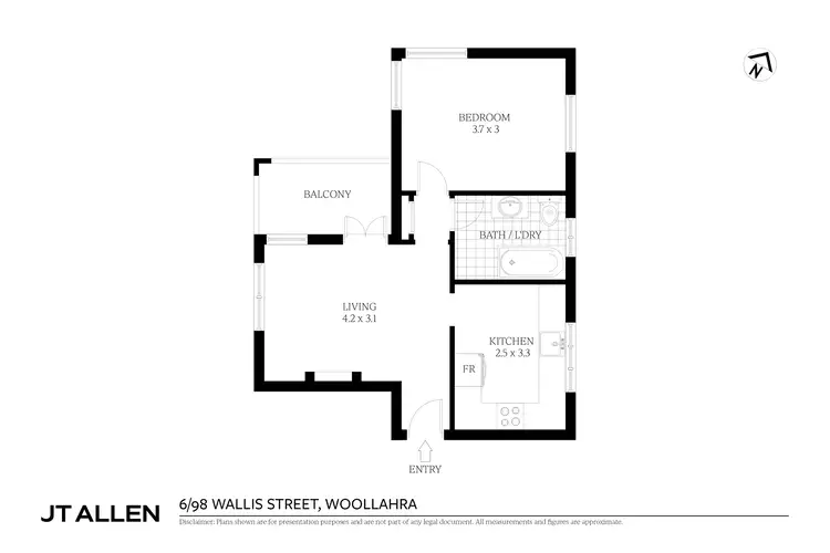Floorplan of Homely apartment listing, 6/98 Wallis Street, Woollahra NSW 2025
