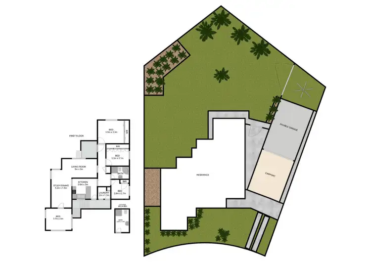 Floorplan of Homely house listing, 3 Santos Place, Toongabbie NSW 2146