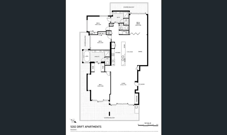 Floorplan of Homely apartment listing, 5202/2-22 Veivers Road, Palm Cove QLD 4879