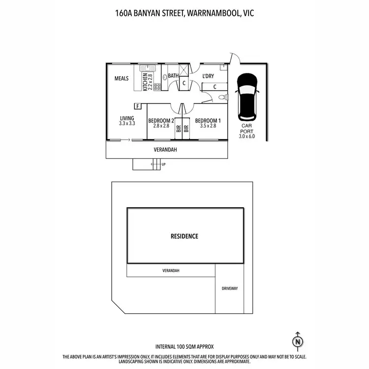 Floorplan of Homely townhouse listing, 160A Banyan Street, Warrnambool VIC 3280