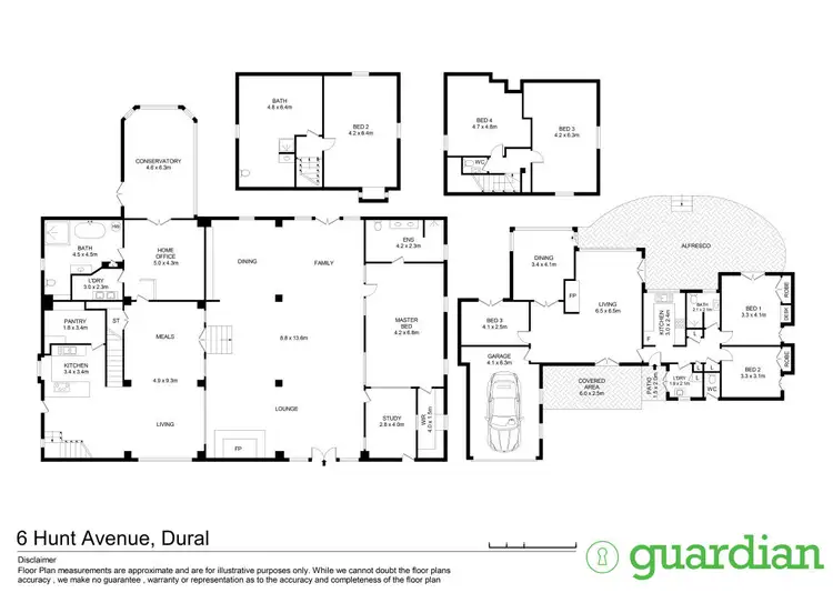Floorplan of Homely house listing, 6 Hunt Avenue, Dural NSW 2158