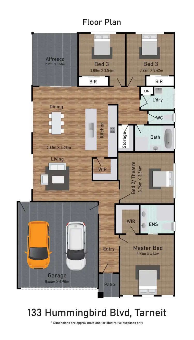 Floorplan of Homely house listing, 133 Hummingbird Boulevard, Tarneit VIC 3029