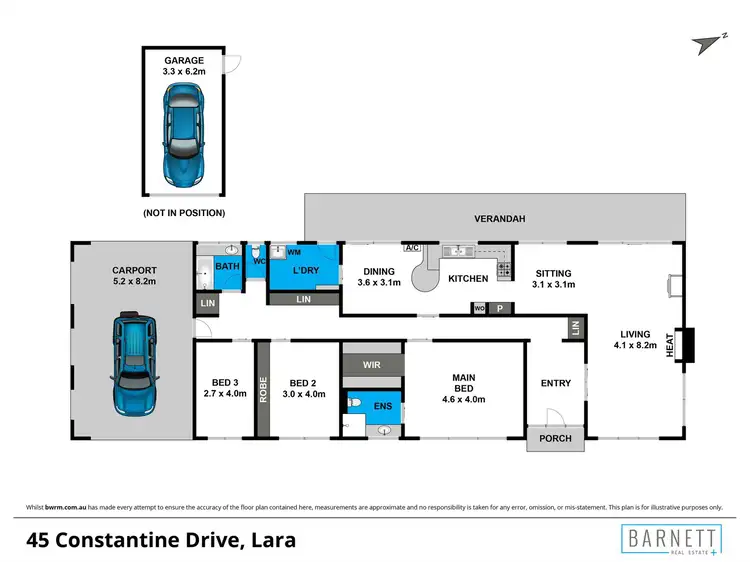 Floorplan of Homely house listing, 45 Constantine Drive, Lara VIC 3212