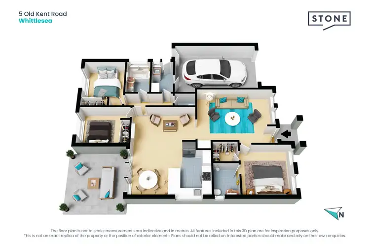 Floorplan of Homely unit listing, 5 Old Kent Road, Whittlesea VIC 3757