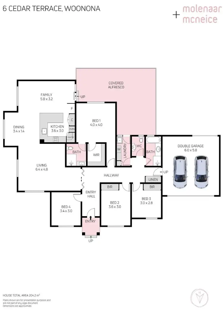 Floorplan of Homely house listing, 6 Cedar Terrace, Woonona NSW 2517
