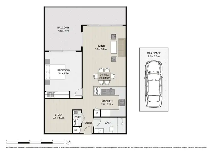Floorplan of Homely apartment listing, 204/354 Church Street, Parramatta NSW 2150