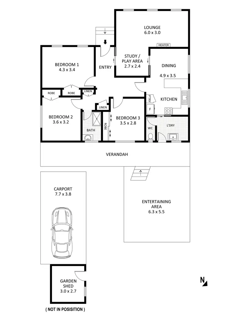 Floorplan of Homely house listing, 16 Scott Street, White Hills VIC 3550
