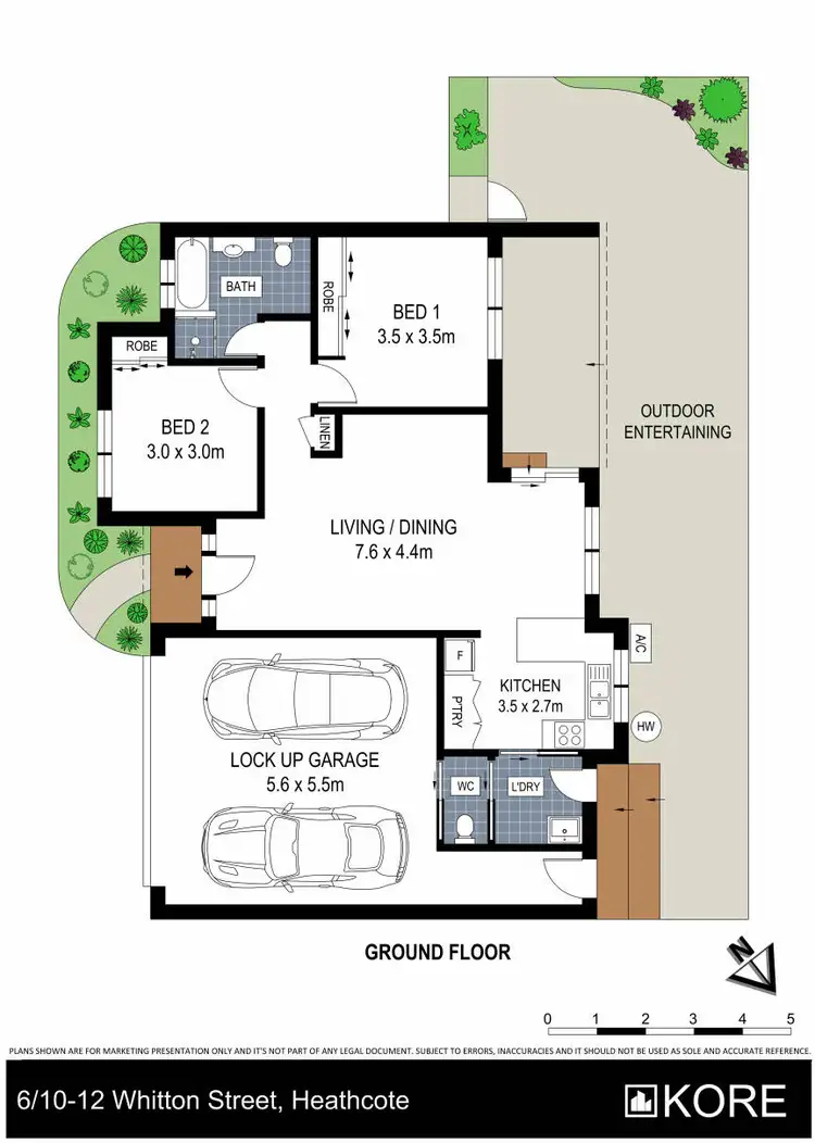 Floorplan of Homely villa listing, 6/10-12 Whitton Street, Heathcote NSW 2233