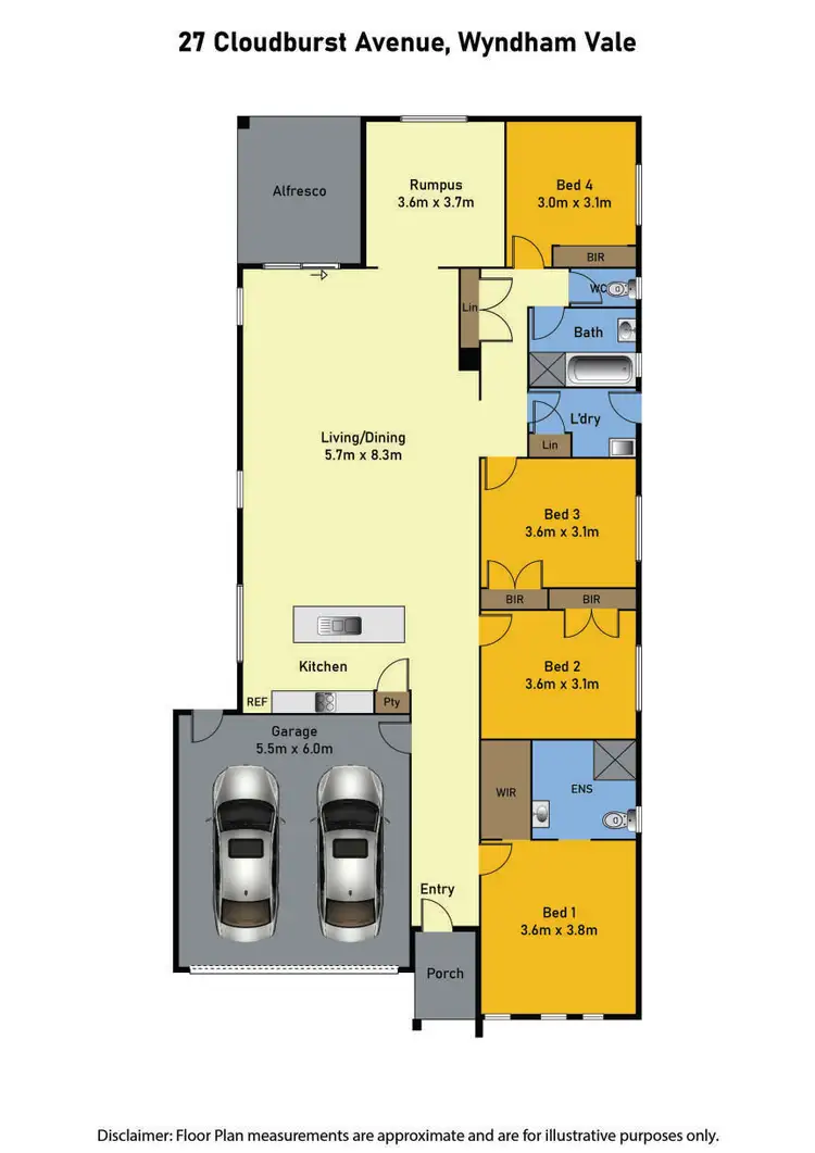 Floorplan of Homely house listing, 27 Cloudburst Avenue, Wyndham Vale VIC 3024