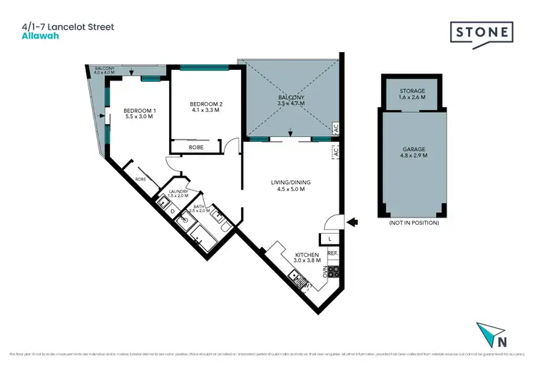 Floorplan of Homely apartment listing, 4/1-7 Lancelot Street, Allawah NSW 2218