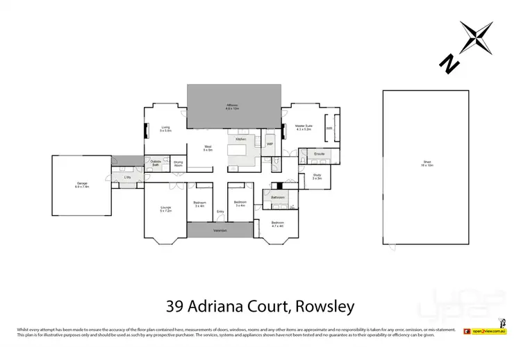 Floorplan of Homely house listing, 39 Adriana Court, Rowsley VIC 3340