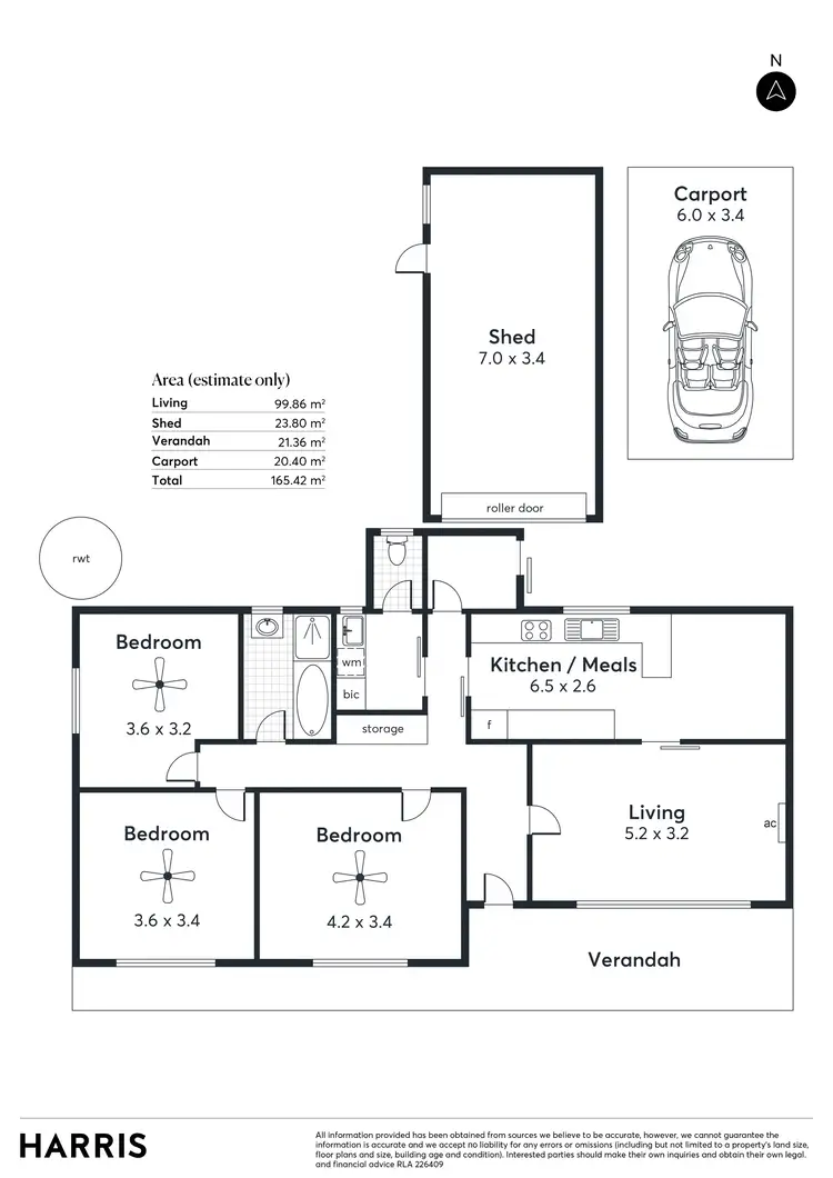 Floorplan of Homely house listing, 1A Michelmore Street, Yorketown SA 5576