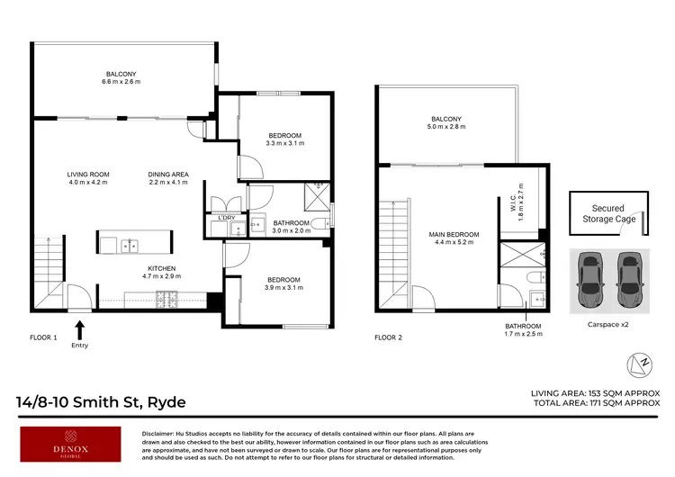 Floorplan of Homely apartment listing, 14/8-10 Smith Street, Ryde NSW 2112