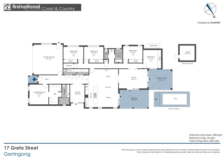 Floorplan of Homely house listing, 17 Greta Street, Gerringong NSW 2534
