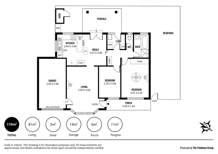Floorplan of Homely unit listing, 2/328 Glen Osmond Road, Myrtle Bank SA 5064