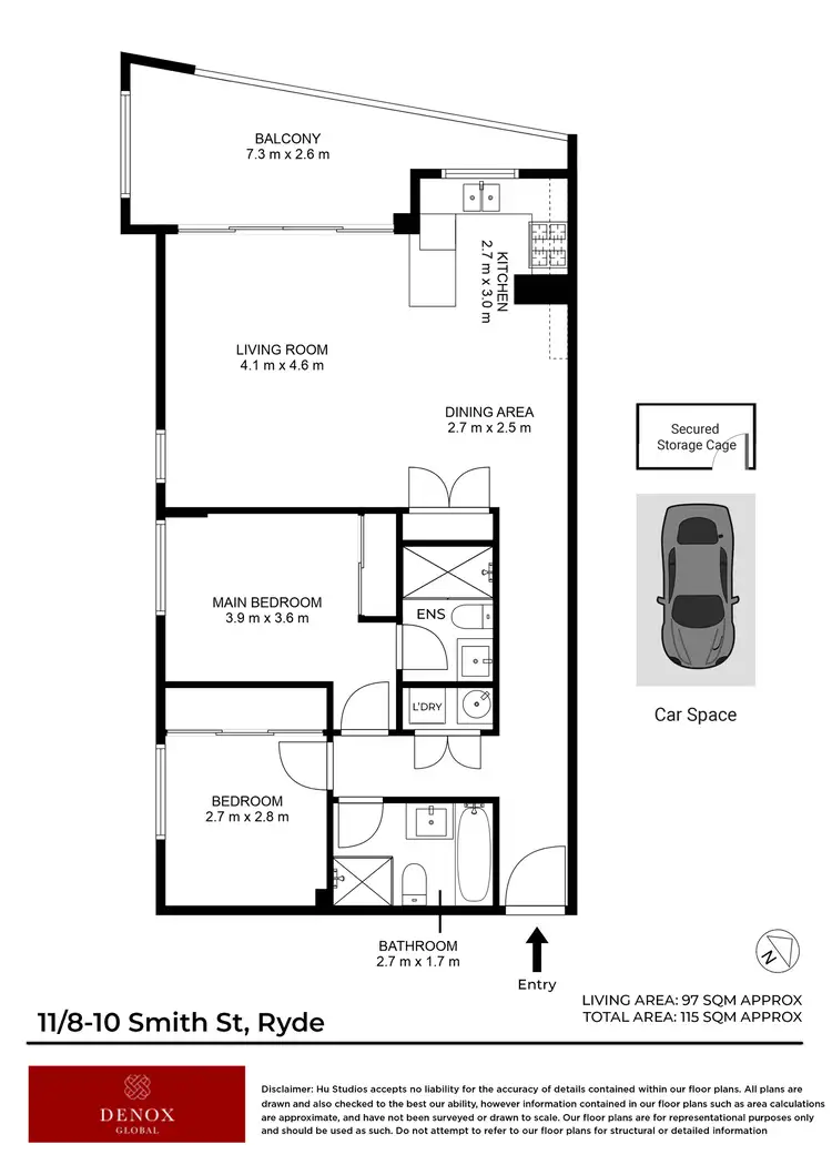 Floorplan of Homely apartment listing, 11/8-10 Smith Street, Ryde NSW 2112
