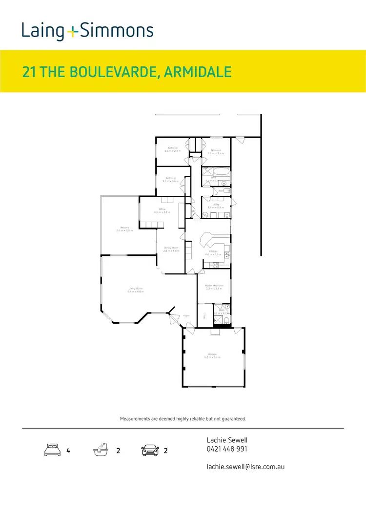 Floorplan of Homely house listing, 21 The Boulevarde, Armidale NSW 2350