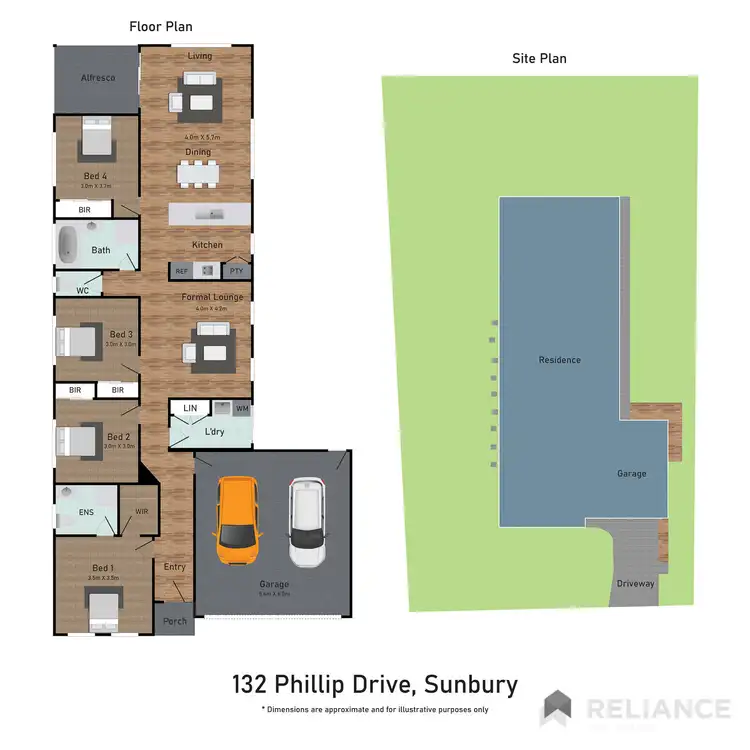 Floorplan of Homely house listing, 132 Phillip Drive, Sunbury VIC 3429
