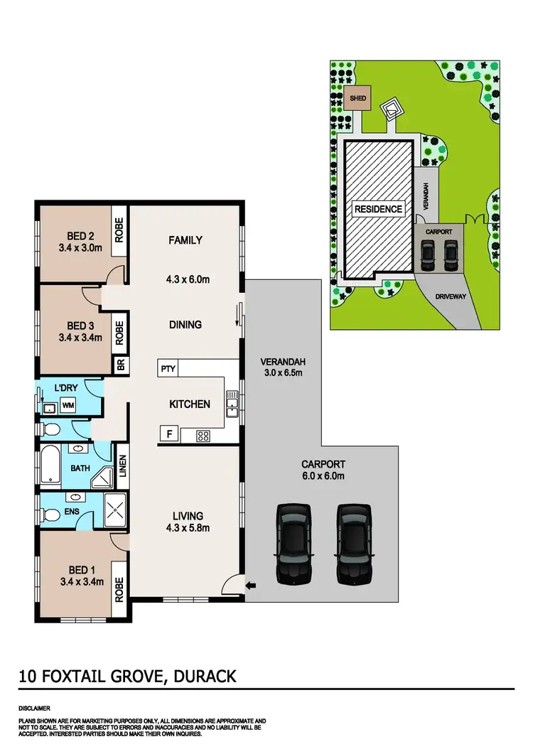 Floorplan of Homely house listing, 10 Foxtail Grove, Durack NT 830