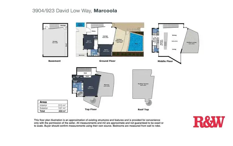 Floorplan of Homely house listing, 3904/923 David Low Way, Marcoola QLD 4564