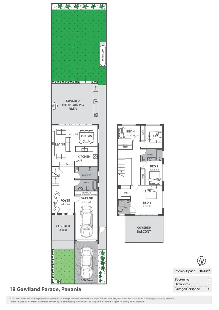 Floorplan of Homely semi-detached listing, 18 Gowlland Parade, Panania NSW 2213