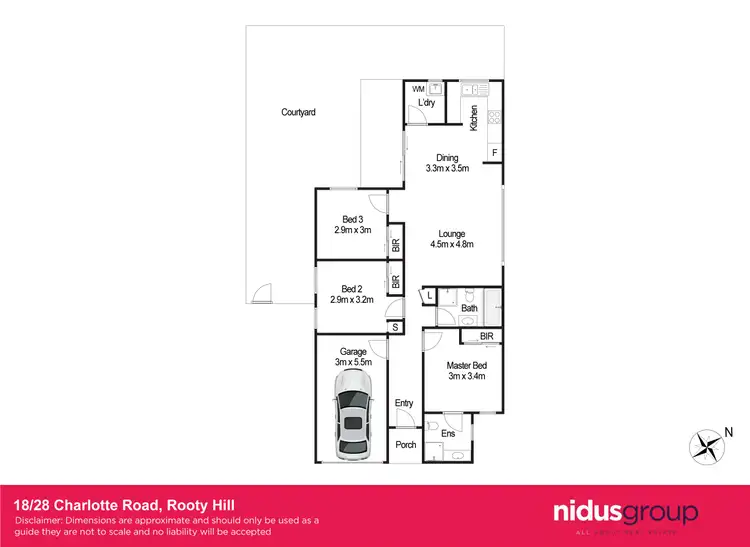 Floorplan of Homely villa listing, 18/28 Charlotte Road, Rooty Hill NSW 2766