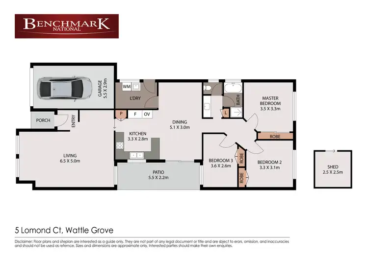 Floorplan of Homely house listing, 5 Lomond Court, Wattle Grove NSW 2173