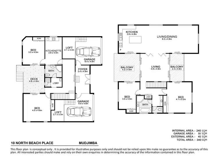 Floorplan of Homely house listing, 10 North Beach Place, Mudjimba QLD 4564