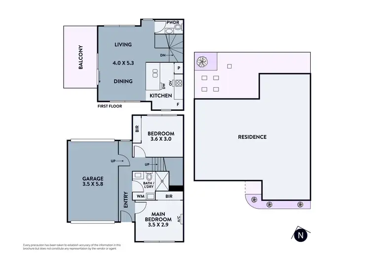 Floorplan of Homely townhouse listing, 3/1 Odowd Street, Reservoir VIC 3073