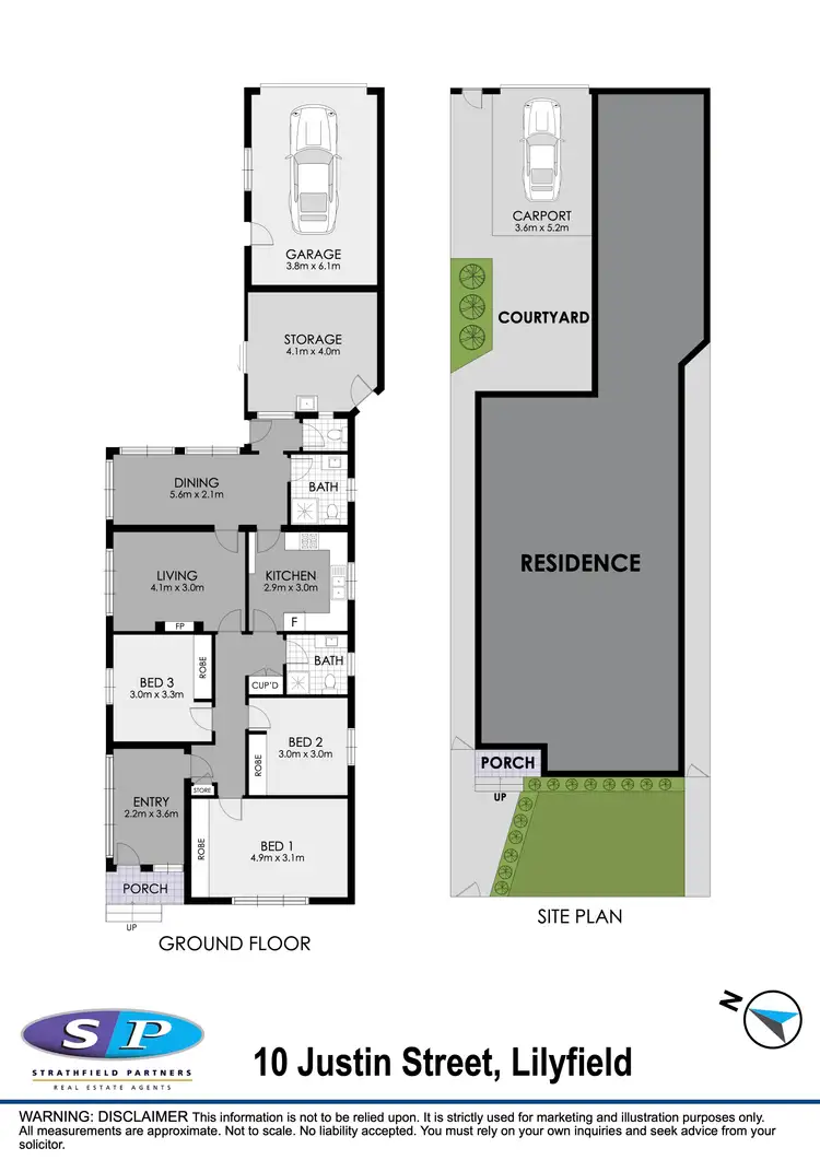 Floorplan of Homely house listing, 10 Justin Street, Lilyfield NSW 2040