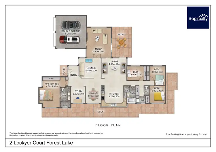 Floorplan of Homely house listing, 2 Lockyer Court, Forest Lake QLD 4078