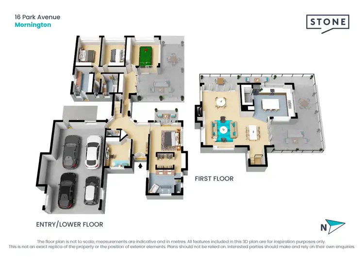 Floorplan of Homely house listing, 16 Park Avenue, Mornington VIC 3931