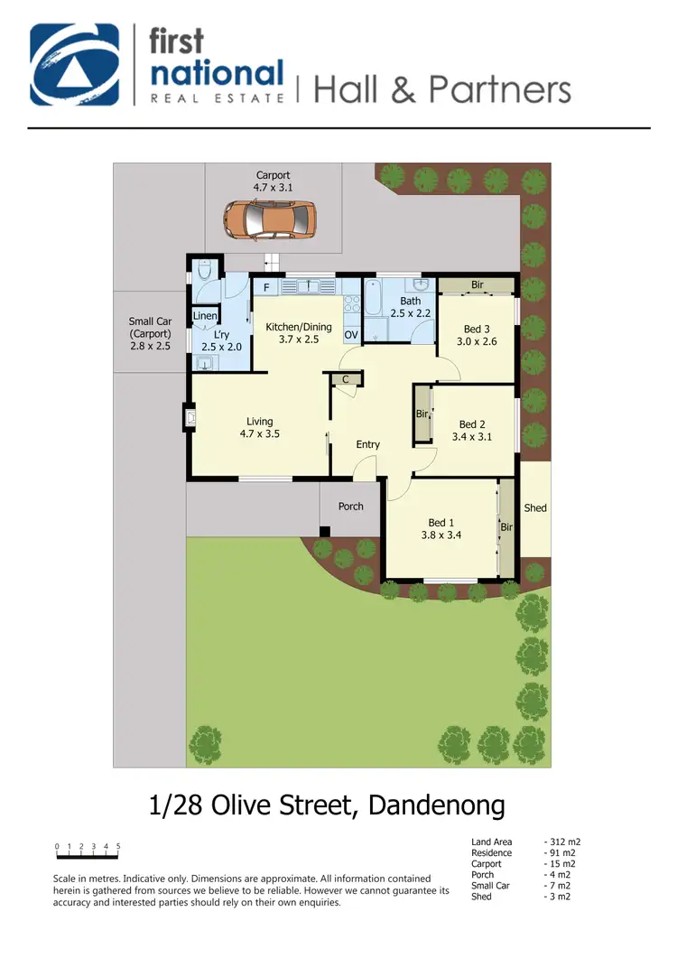 Floorplan of Homely unit listing, 1/28 Olive Street, Dandenong VIC 3175